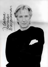 ALAN RICKMAN Signed Photograph