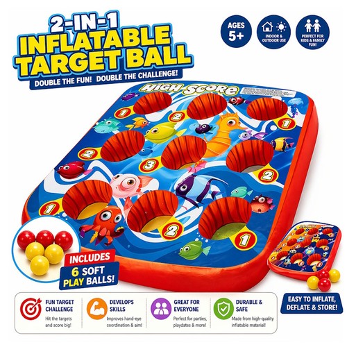 Inflatable target ball - in,