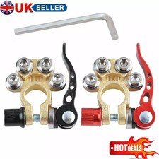 2X 12V Battery Terminals Connectors Clamps Quick Release For Caravan Car Van