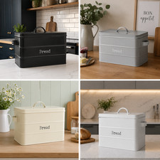 Kitchen bread bin - kitchen, metal
