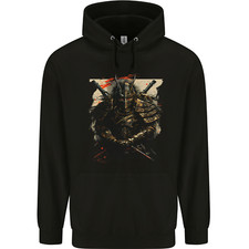 Samurai Extreme Japanese Fantasy Warrior Mens 80% Cotton Hoodie