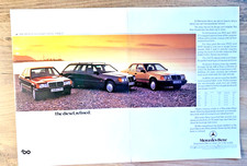 MERCEDES BENZ 190D 250D 250TD 300D 1980s - FRAMEABLE ORIGINAL CLASSIC CAR ADVERT