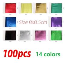 100x Sheets Gold Silver Copper