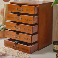 5 Drawers Wooden Storage Box