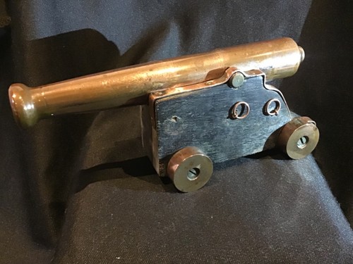 Vintage cast brass - cast, artillery