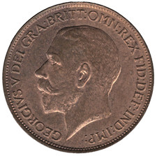 1911 George V Halfpenny –