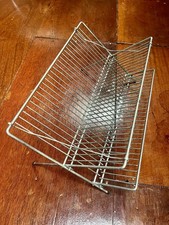 Vintage French Metal Dish Drying Rack Drainer Kitchenalia Retro See Images