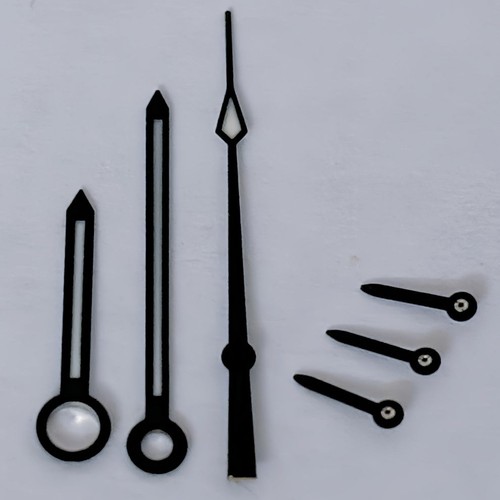 Black trim watch hands for - black,