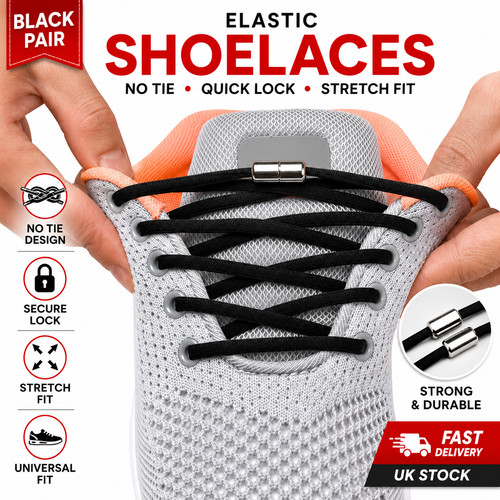 Tie elastic shoe - elastic, laces