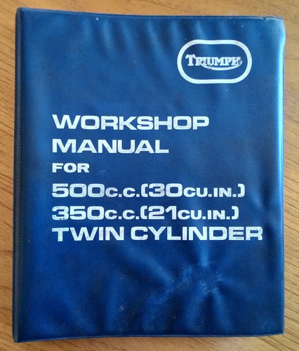 Triumph workshop manual for - triumph,