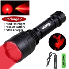 Long Range Red LED Flashlight