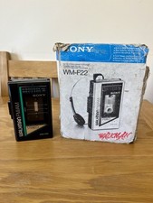 Sony Walkman WM-F22 Cassette Player/Radio Tested/Working Boxed