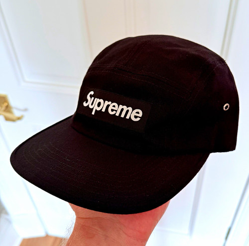 Supreme black canvas - canvas, cap