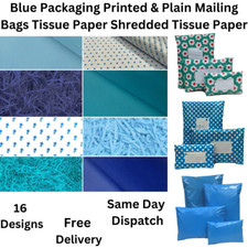  Tissue Paper Blue Plain &