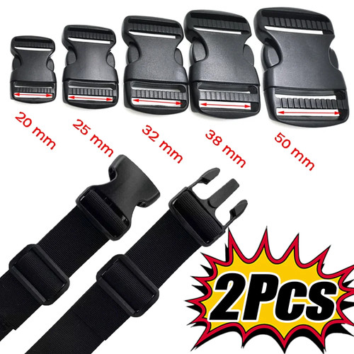 2pcs adjustable side release - side,