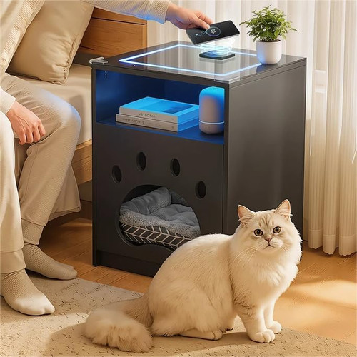 Modern cat house nightstand - modern,