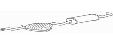 Rear silencer back - rear,