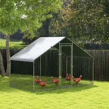 Walk In Chicken Run Poultry Coop Hen House Cover Rabbits Ducks Animal Shelter