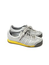 ADIDAS SAMOA MENS GREY & YELLOW TRAINERS SIZE 8 