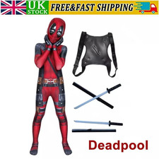 Deadpool Costume Cosplay Kids