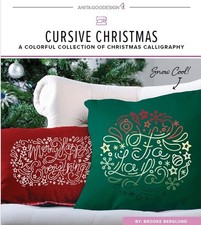 ANITA GOODESIGN - CURSIVE CHRISTMAS - MACHINE EMBROIDERY DESIGNS USB PES