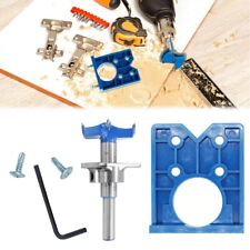 35mm Hinge Hole Jig Kitchen Cabinet Doors With Drill Bit Aids Tool Concealed