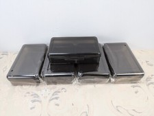 BSTKEY 5 Pack Plastic Pencil Box Holder Pencil Case, Home Office Utility (READ)