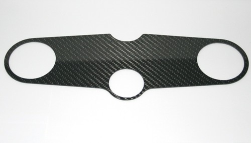 Carbon fibre fork yoke cover - carbon,