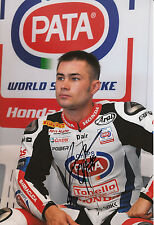 Leon Haslam Hand Signed Pata Honda 12x8 Photo World Superbikes 4.