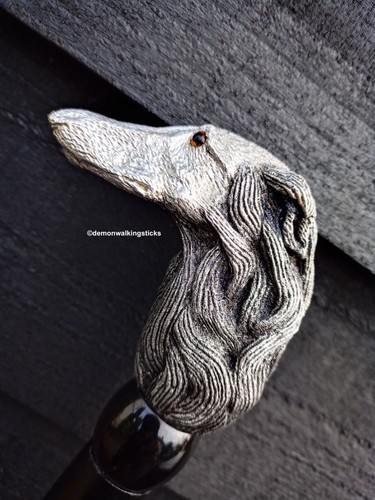 Cast pewter borzoi - cast, 'borzoi/russian