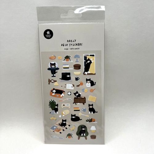 Black white cat - black,