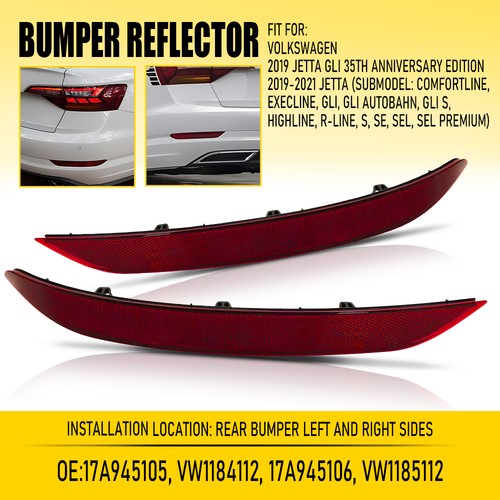2pcs red lens rear - red,