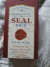 Stuart Houghton Personal Seal Set with Wax Initial Letter "P"
