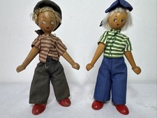 Polish Wooden Peg Dolls 1960s