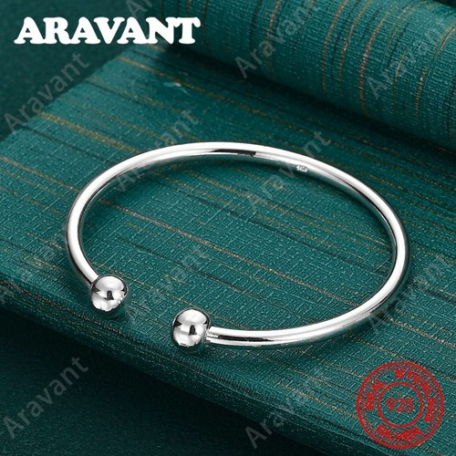 Silver smooth torque bangle - smooth,
