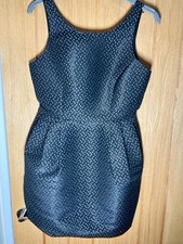 Size 10 Dress Jack Wills Collingham Black Star Short Full Bubble Skirt Brand New