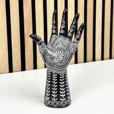 Ornament for Living Modern Henna Hand Sculpture Statue Unusual Quirky Home Decor
