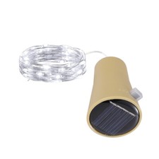 Solar Wine Bottle Fairy String Lights 20 LED Cork Shape For Party Wedding DIY