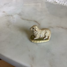 VAILLANCOURT Folk Art Chalkware SHEEP LAMB 1998 #74 Rustic Primitive