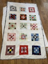 Vintage Classic Nine Patch Quilt