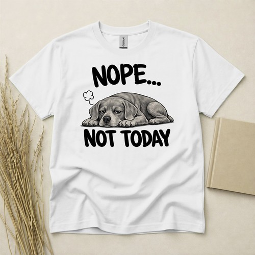 Weimaraner nope not today - not,
