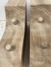 Pair of Handmade Solid Oak