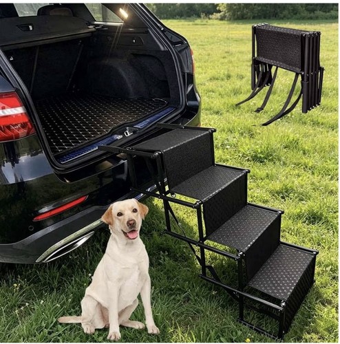 Foldable step dog - stairs, for