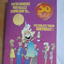 50 today  Birthday Card With