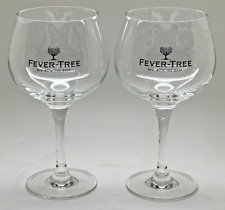 PAIR OF FEVER TREE BALLOON GLASSES - PUB BAR HOME GIN VODKA RUM SPIRIT 2 TWO