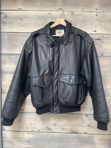 Golden bear leather bomber - leather,