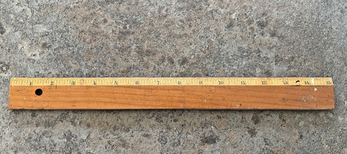 Vintage inch wooden ruler - vintage,