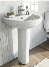 Bathroom ceramic basin & full