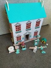 Large Wooden Doll House with
