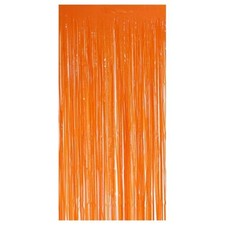 Orange Plastic Fringe Door